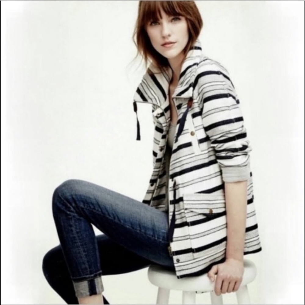 LOFT Nautical Striped Jacket